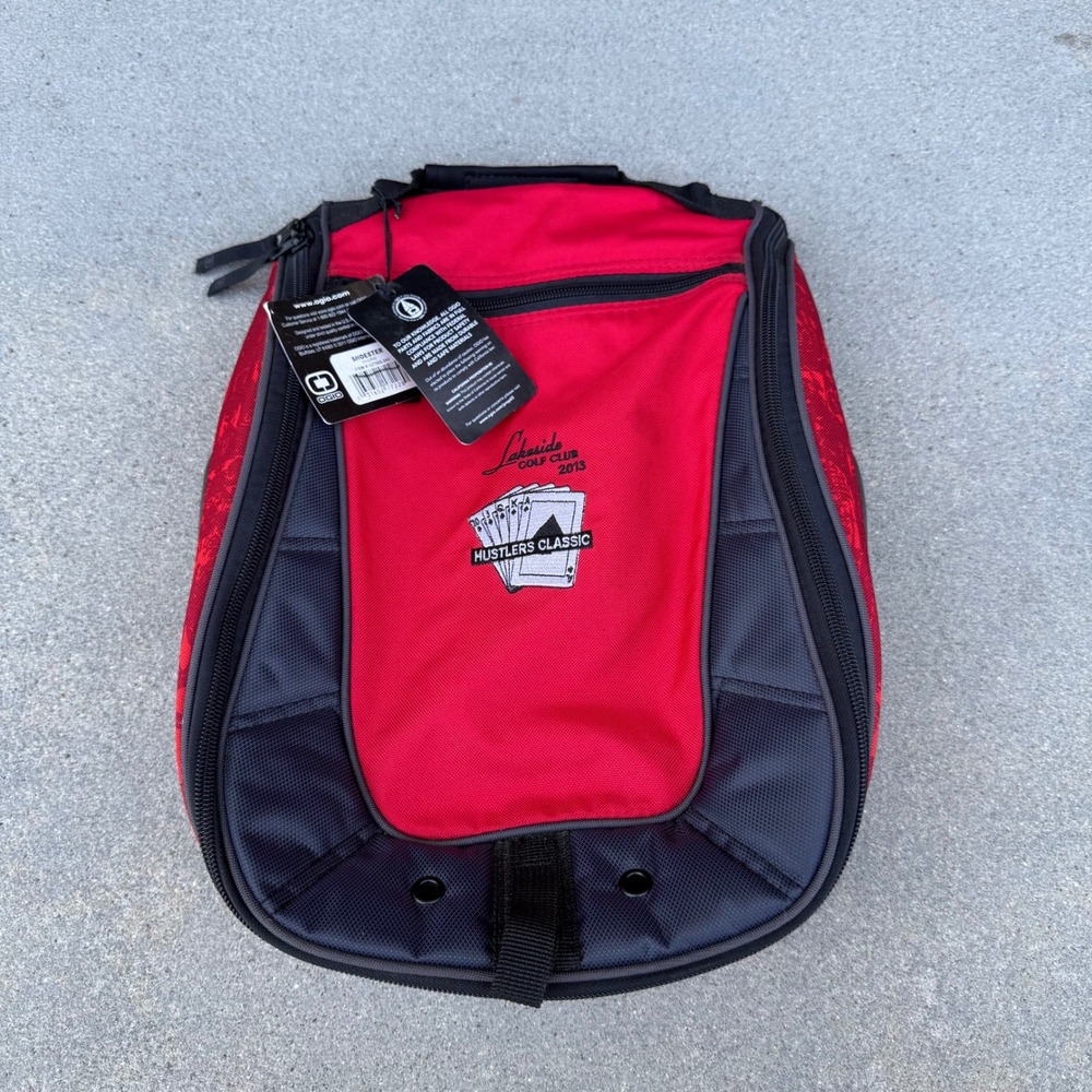 OGIO Shoester Golf Shoe Bag Madrid Red Lakeside Golf Club 2013 Hustlers Classic